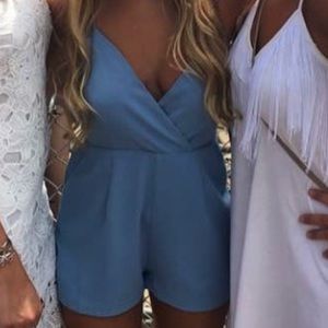 Light blue romper